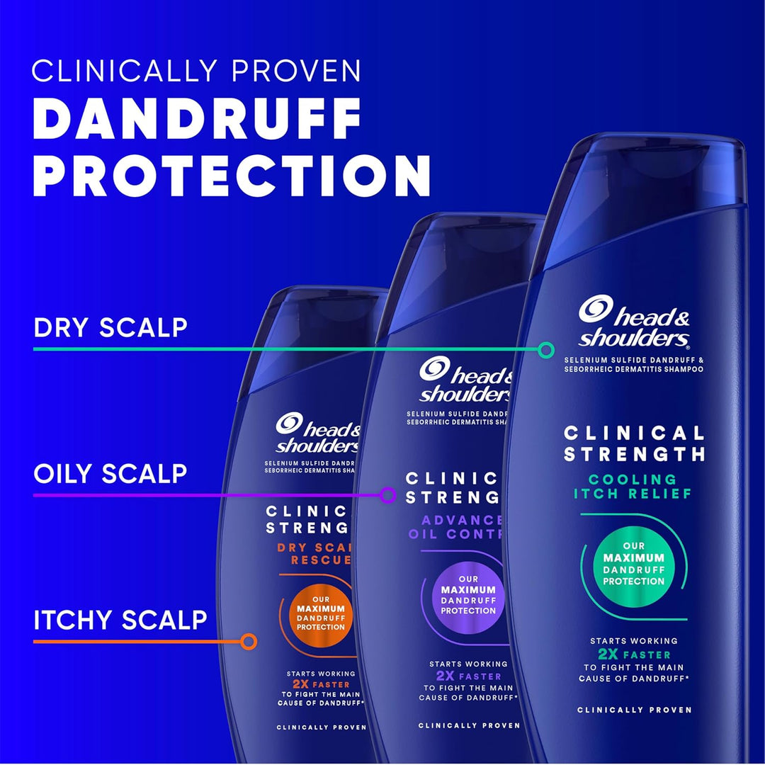 Head &amp; Shoulders Champú Anti-Caspa, Pack Doble de Alivio Intens...
