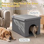 Caja de arena para gatos, caja de arena oculta impermeable y a prueba de