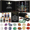 24 piezas de calendario de Adviento de cristal curativo 2026