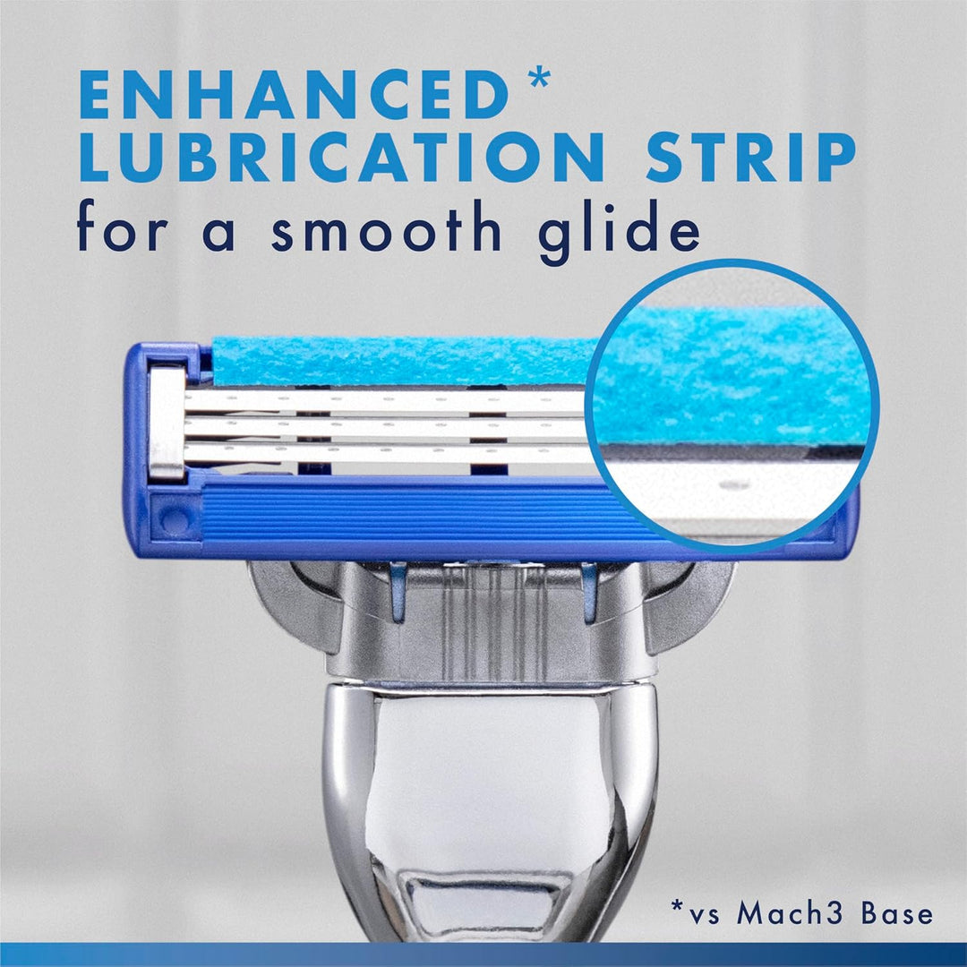 Gillette Mach3 Turbo Razor para hombres, 17 recambios de cuchillas,...