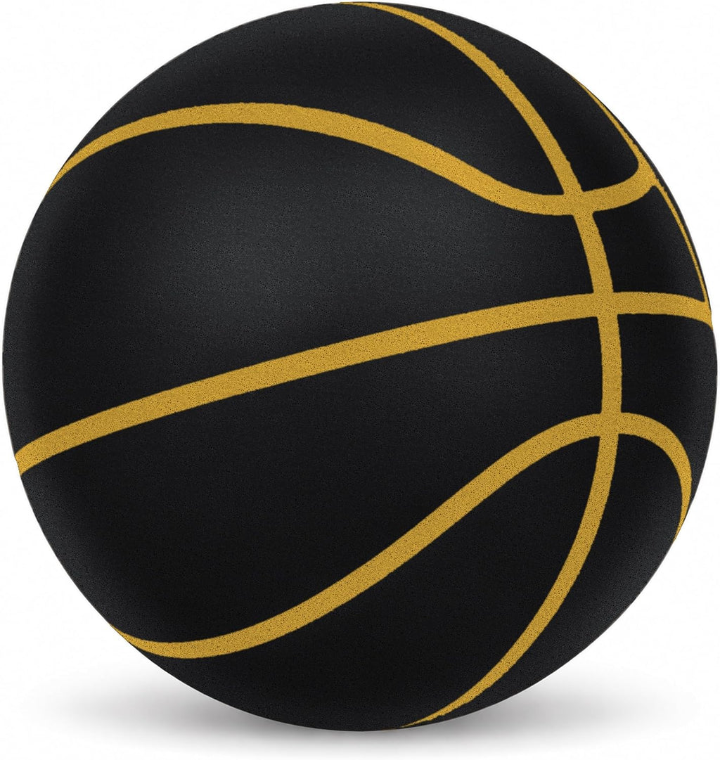 KOOWOD Baloncesto silencioso, no se envía al vacío, bola de espuma suave sin aire mejorada 2026 sin sonido para goteo silencioso y entrenamiento en interiores, sensación real de rebote más alto sin