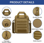 Bolsa de Mensajero Táctica ZHIERNA, Maletín Táctico para Laptop de Alta Resistencia con MOLLE, Bolso de Hombro para Hombre (Incluye Parche)