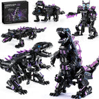 Kit de construcción de robot de dinosaurio STEM 5 en 1, aplicación 935 piezas y control remoto, reconstruye en T-Rex, triceratops, cocodrilo, robot y monstruo, regalo de ingeniería para niños y niñas