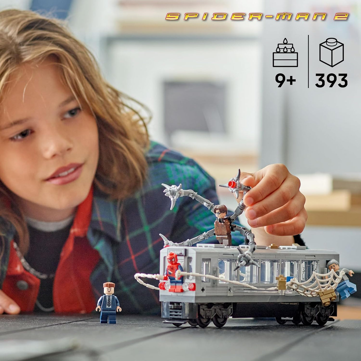 LEGO Marvel Spider-Man vs Doc Ock Subway Train Scene -