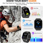 Reloj inteligente para mujer (3 bandas), reloj inteligente con llamadas Bluetooth y control de voz AI, pantalla HD de 1.85 pulgadas, monitor de frecuencia cardíaca/SpO2, rastreador de sueño, compatible con Android iOS (negro)