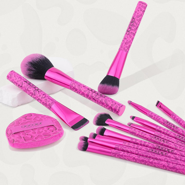 docolor Brochas de Maquillaje 12PCS Juego de Brochas de Maquillaje...