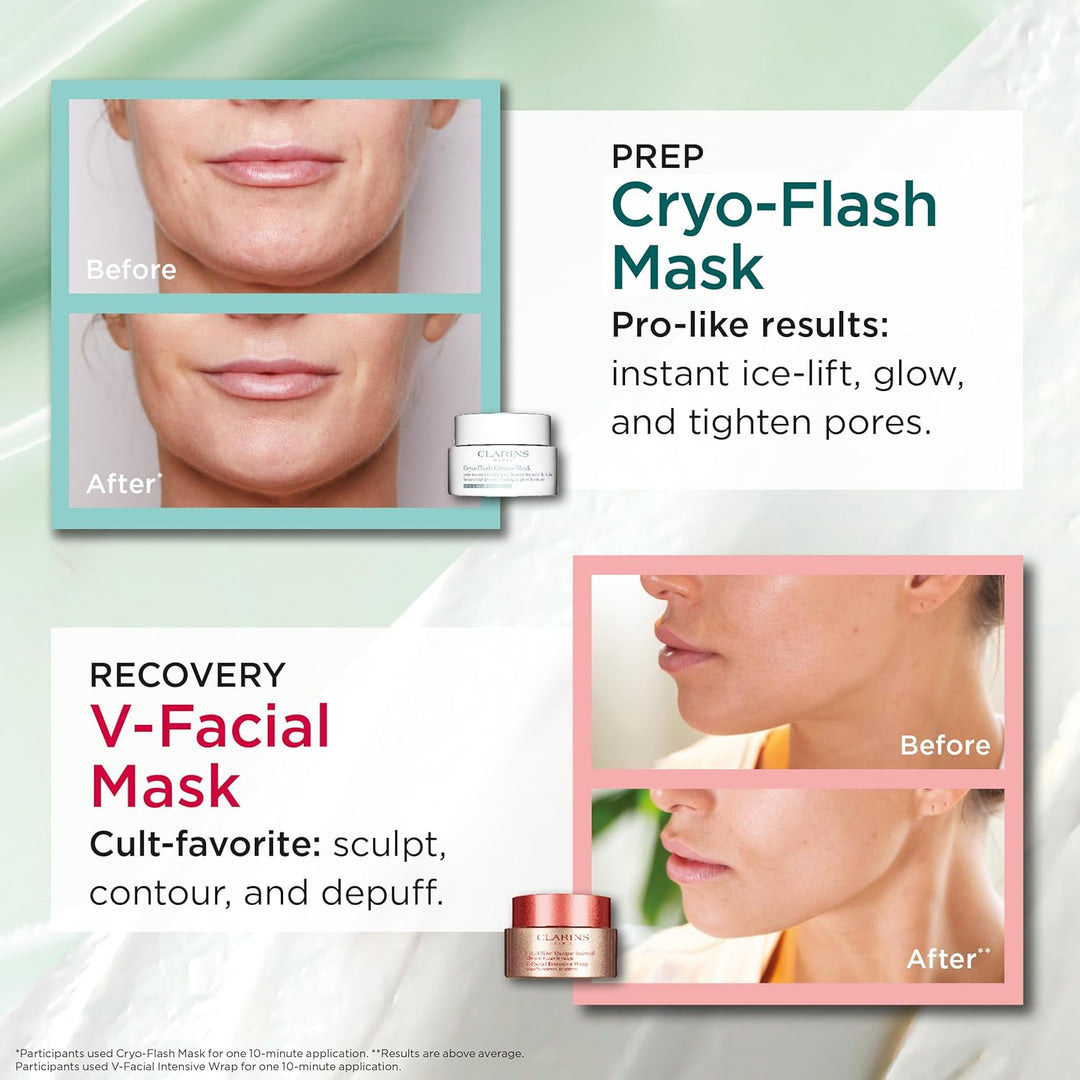 CLARINS Máscara facial Cryo-Flash | Efecto de elevación visible en...