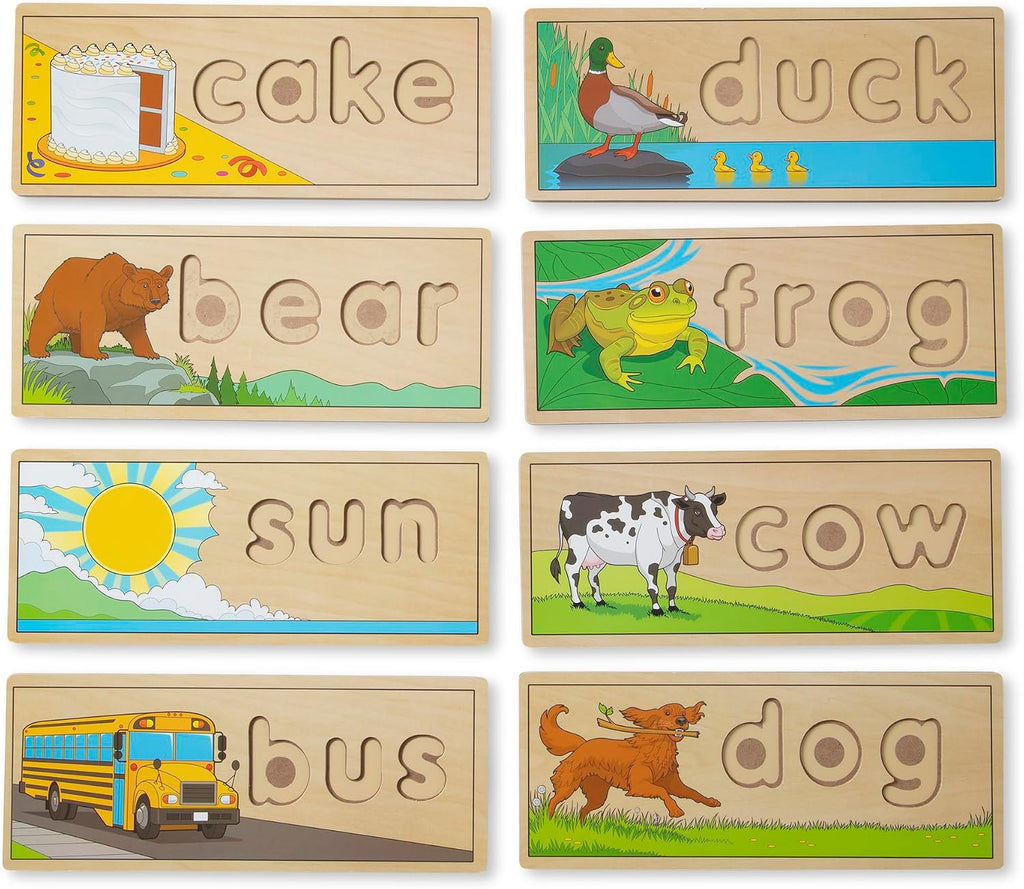 Melissa & Doug See & Spell - Juguete educativo de madera, Versión estándar