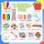 SMILESSKIDDO Suministros de manualidades para niños, más de 1400 piezas de