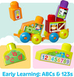 MEGA BLOKS First Builders Build 'n Learn Table - Juego de bloques para niños, color azul