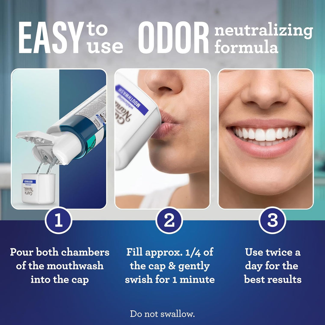 GuruNanda Enjuague Bucal Blanqueador de Dientes de Doble Barril Oxy...