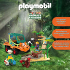 Playmobil Zoológico: Zookeeper con vehículo