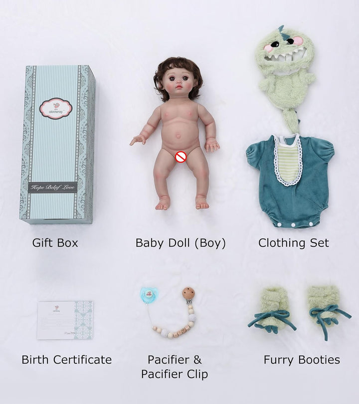 Cloveray Reborn - Muñeca de Bebé Niño Pequeño con Pecas - Muñecas d...