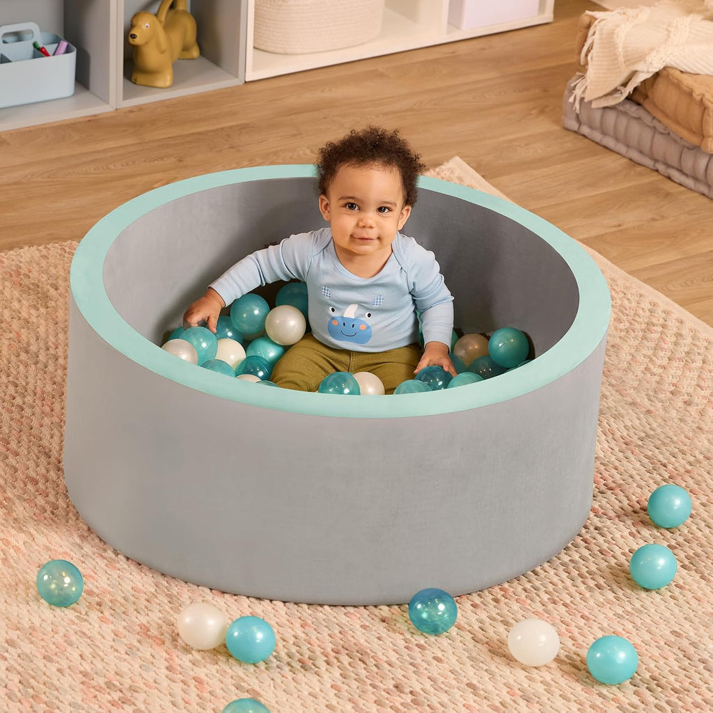 B. toys Battat Piscina de Pelotas de Espuma Suave con 100 Pelotas Reforzadas Resistentes a Aplastamiento