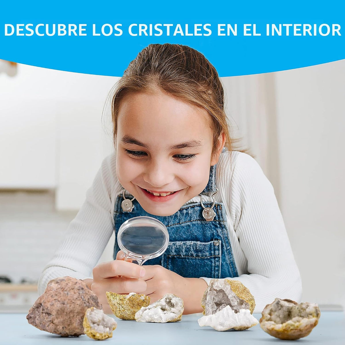 National Geographic Break Open 10 Premium Geodes para Kids Ages 8-12