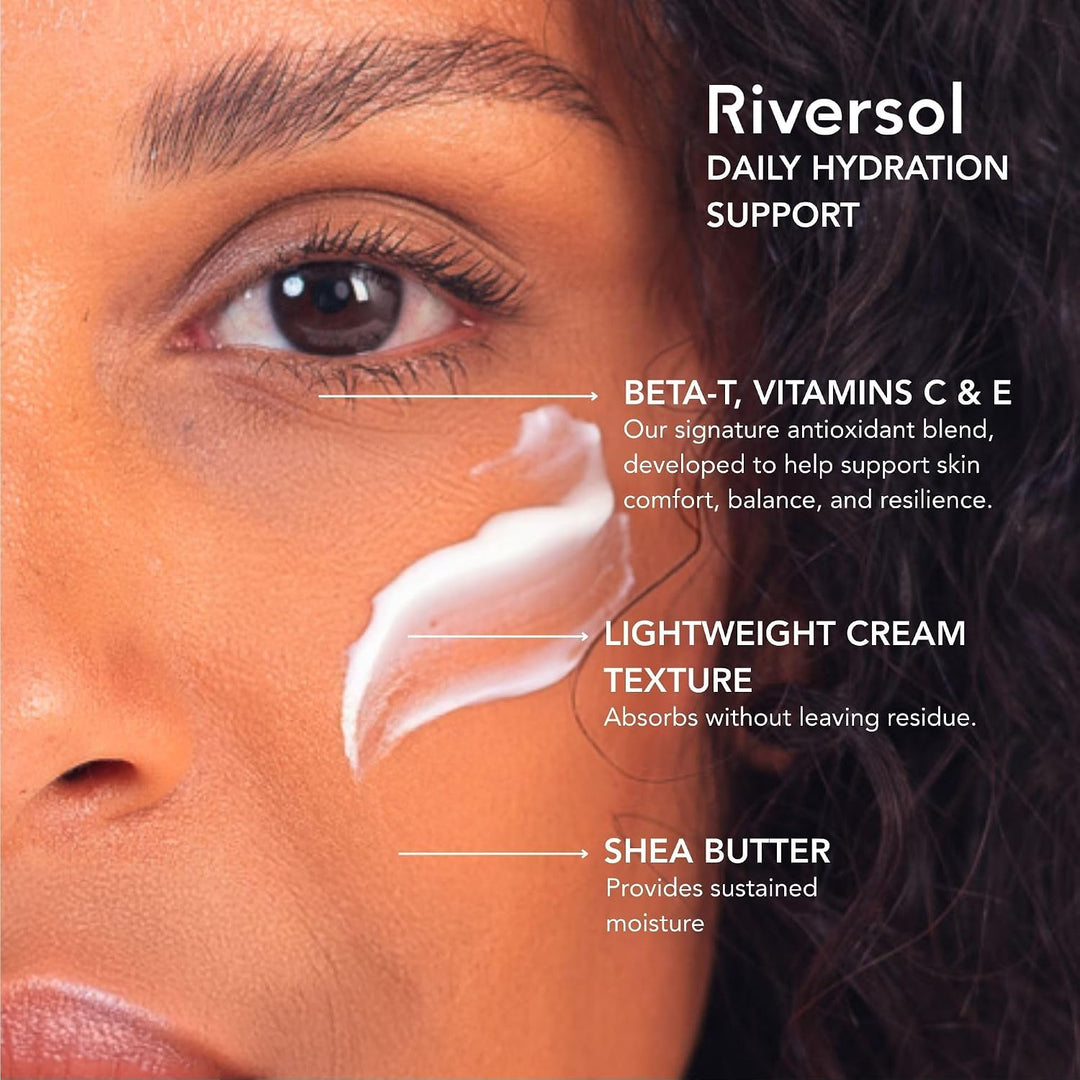 Riversol Crema de rosácea e hidratante facial para piel seca y sens...