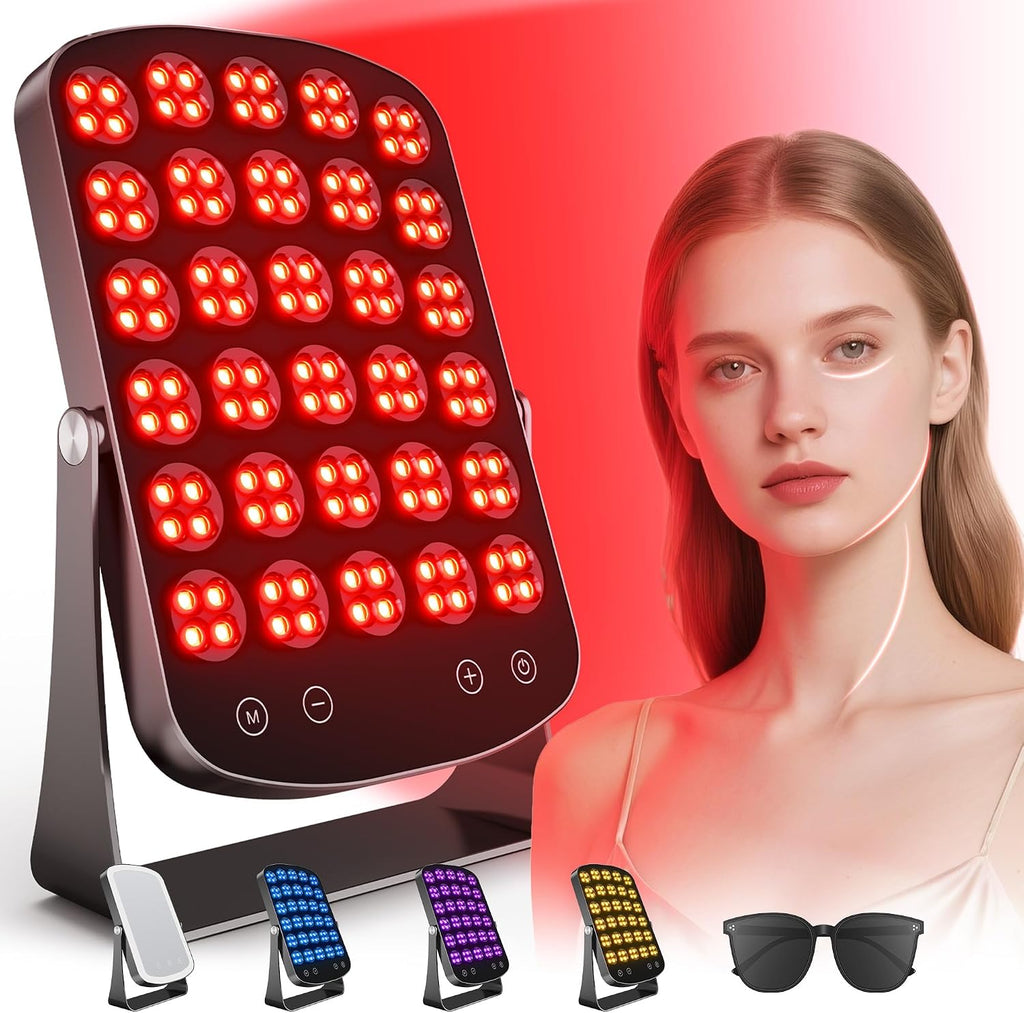 Panel de Terapia con Luz Roja, LED 2 en 1 para Cara y Cuerpo