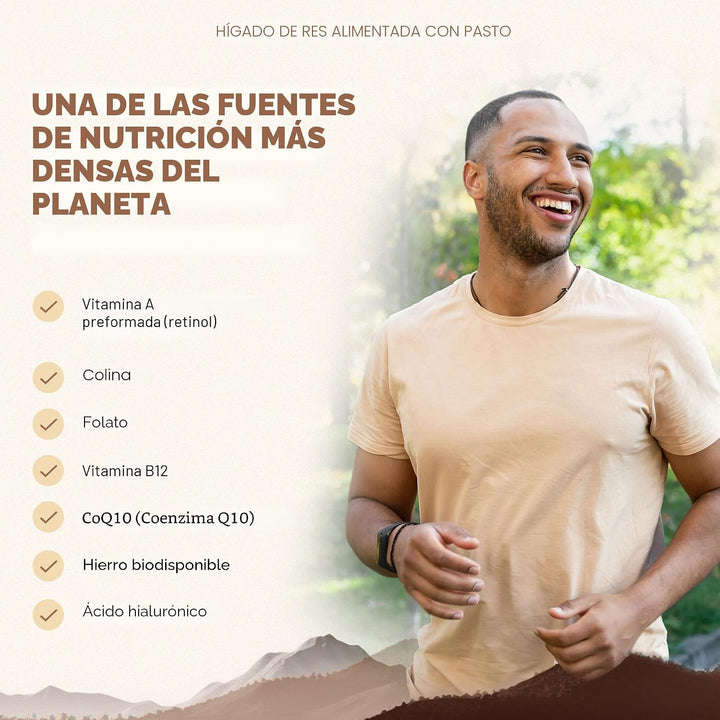 Ancestral Supplements Hígado vacuno alimentado con pastura (disecad...