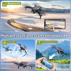 Dron con cámara 1080P para niños, adultos y principiantes, mini dron plegable, cuadricóptero RC con 2 baterías, despegue y aterrizaje con una tecla, giro de 360°, control de gestos, regalo de juguete