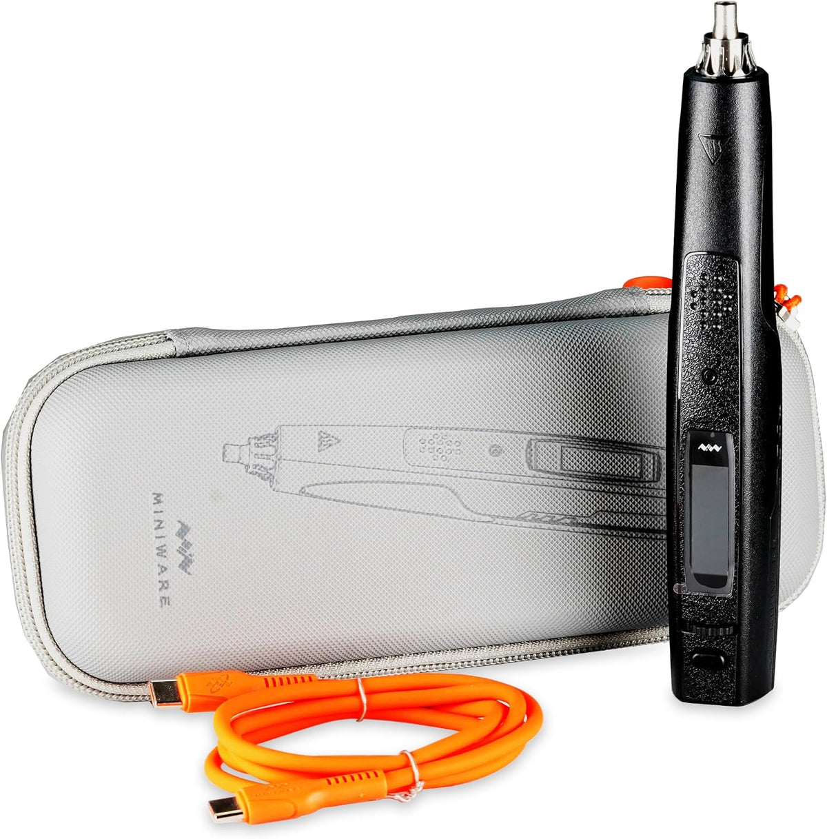 MINIWARE AirGo140 - Pistola de aire caliente inteligente portátil, PD/DC 20-28V de entrada de potencia máxima 140W, control de temperatura PID de 176-842 °F, cuerpo en forma de bolígrafo