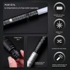 Sable de luz, sable de luz de duelo 2 en 1 con sonido FX 62.4