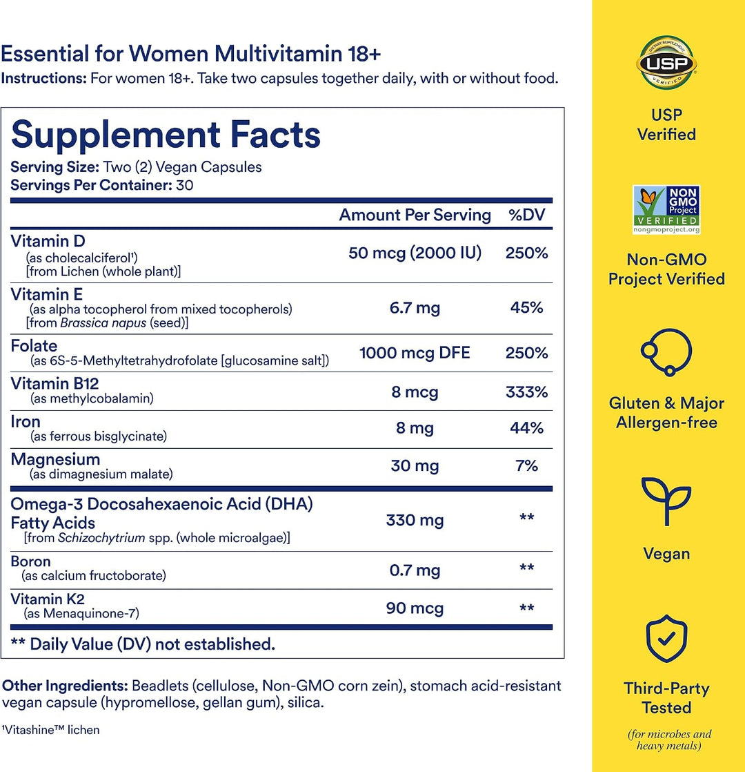 Ritual Multivitamin para mujeres de 18+ con vitamina D3 para el apo...