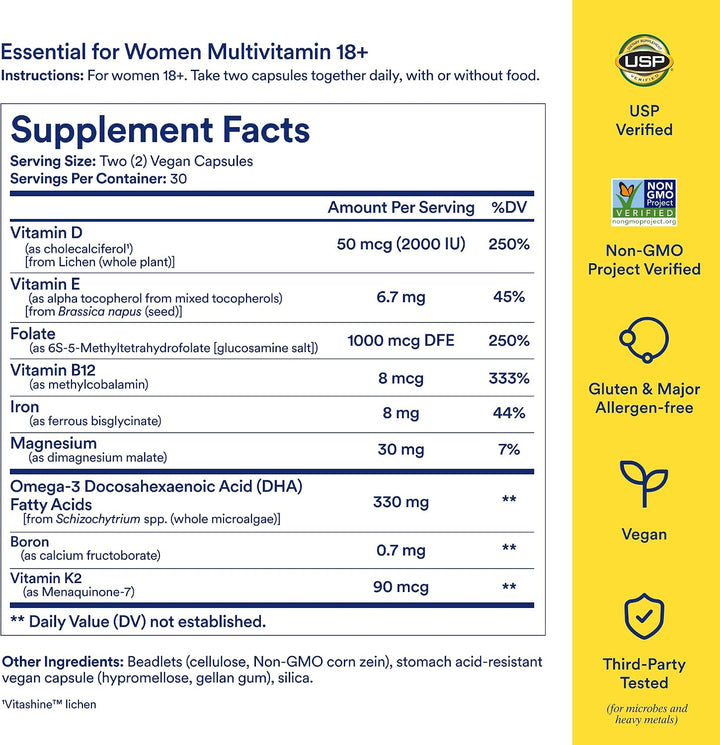 Ritual Multivitamin para mujeres de 18+ con vitamina D3 para el apo...
