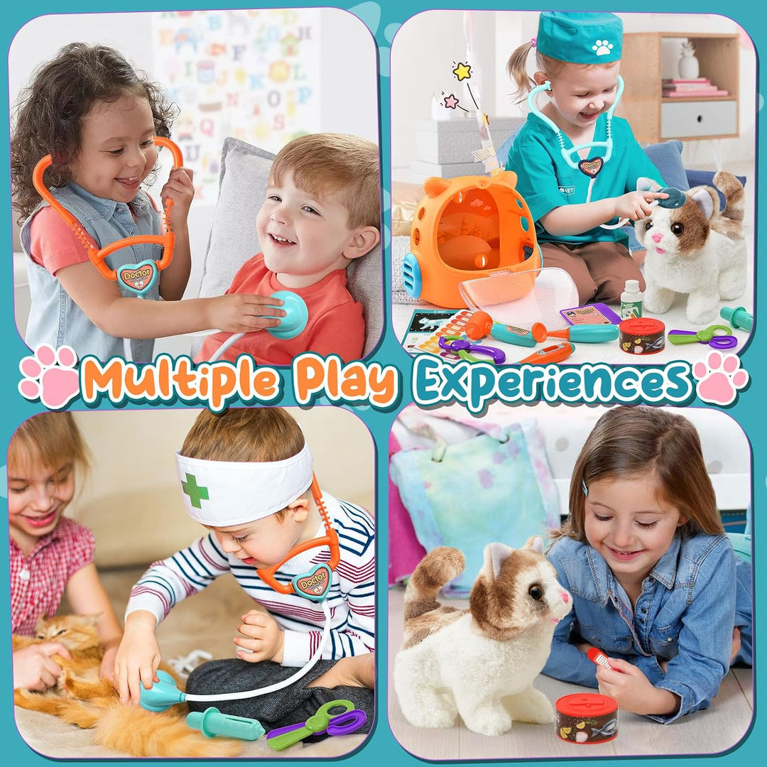 TUZT 17 juguetes interactivos para gatos para niños, juguetes para...