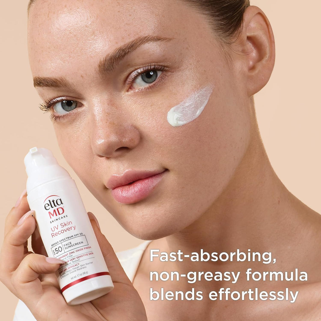EltaMD Protector solar facial UV para recuperación de la piel con ó...