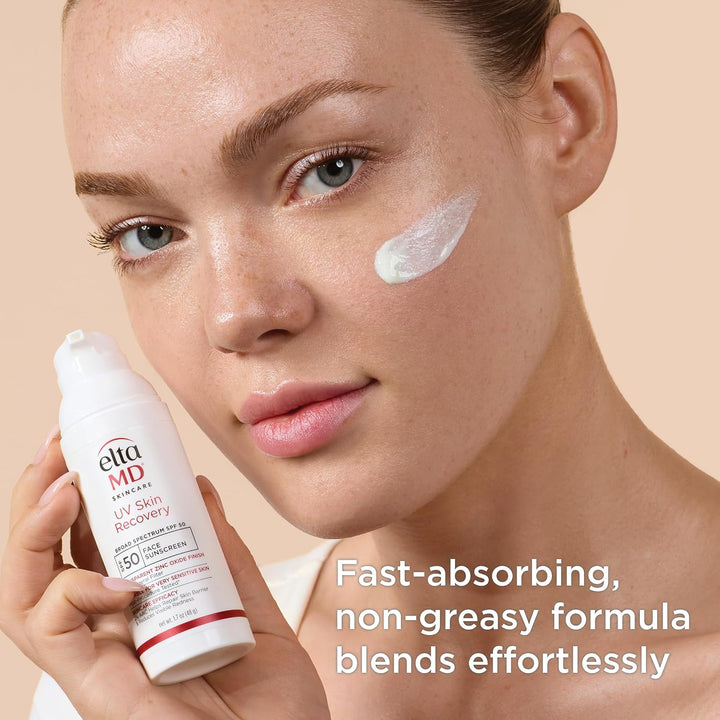 EltaMD Protector solar facial UV para recuperación de la piel con ó...