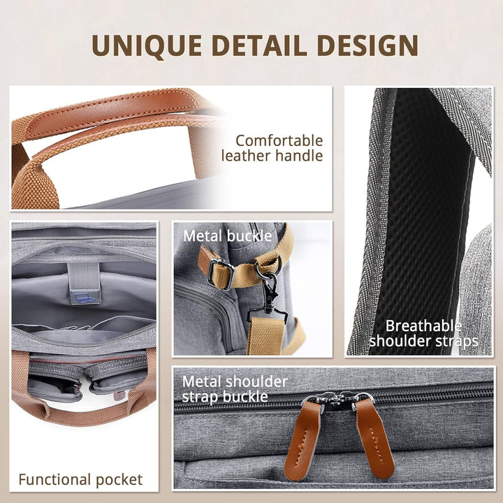 MOLNIA Mochila para laptop de 15.6 pulgadas, maletines 3 en 1 para...