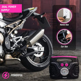 Compresor de aire eléctrico, inflador de neumáticos portátil con ma...