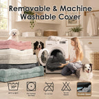 EHEYCIGA Cama ortopédica XL para perros de 42 x 30 pulgadas, sofá de espuma