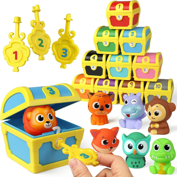 Coogam Juguetes de habilidad motora fina para niños pequeños, 10 pi...