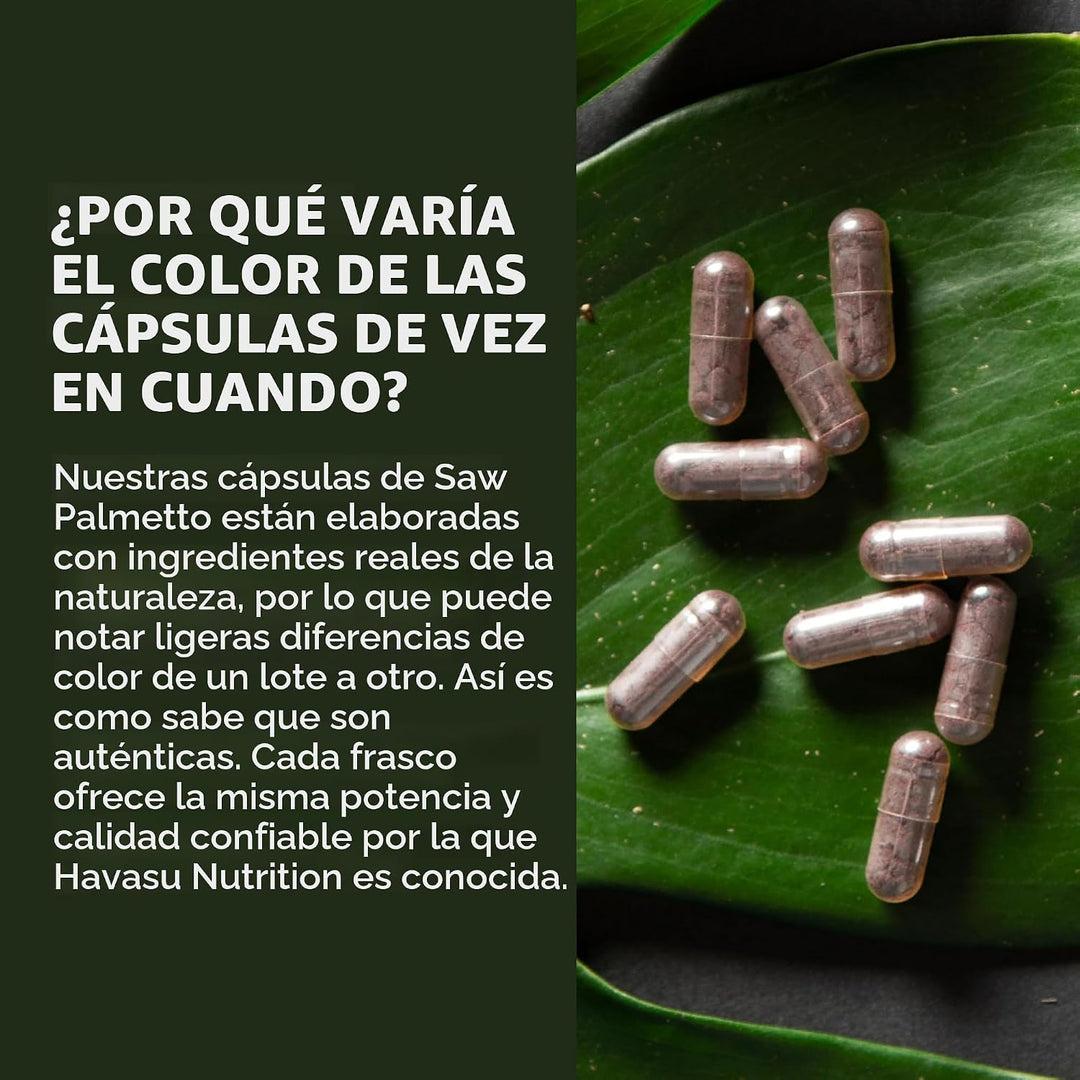 Saw Palmetto - Suplemento para la salud de la próstata para hombres...