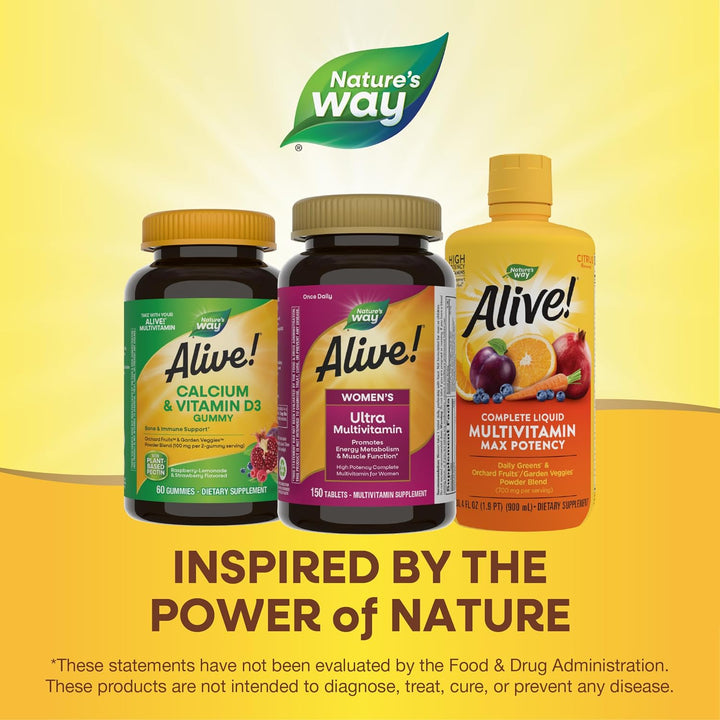 Nature's Way Alive! Multivitamínico diario para mujer, fórmula...