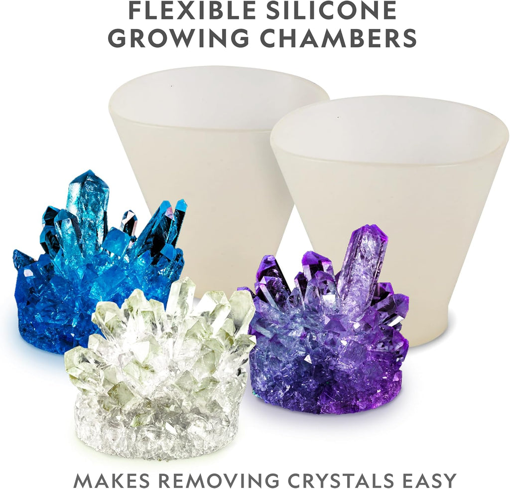 National Geographic Mega Crystal Growing Kit con 6 Crystals para Kids 8-12