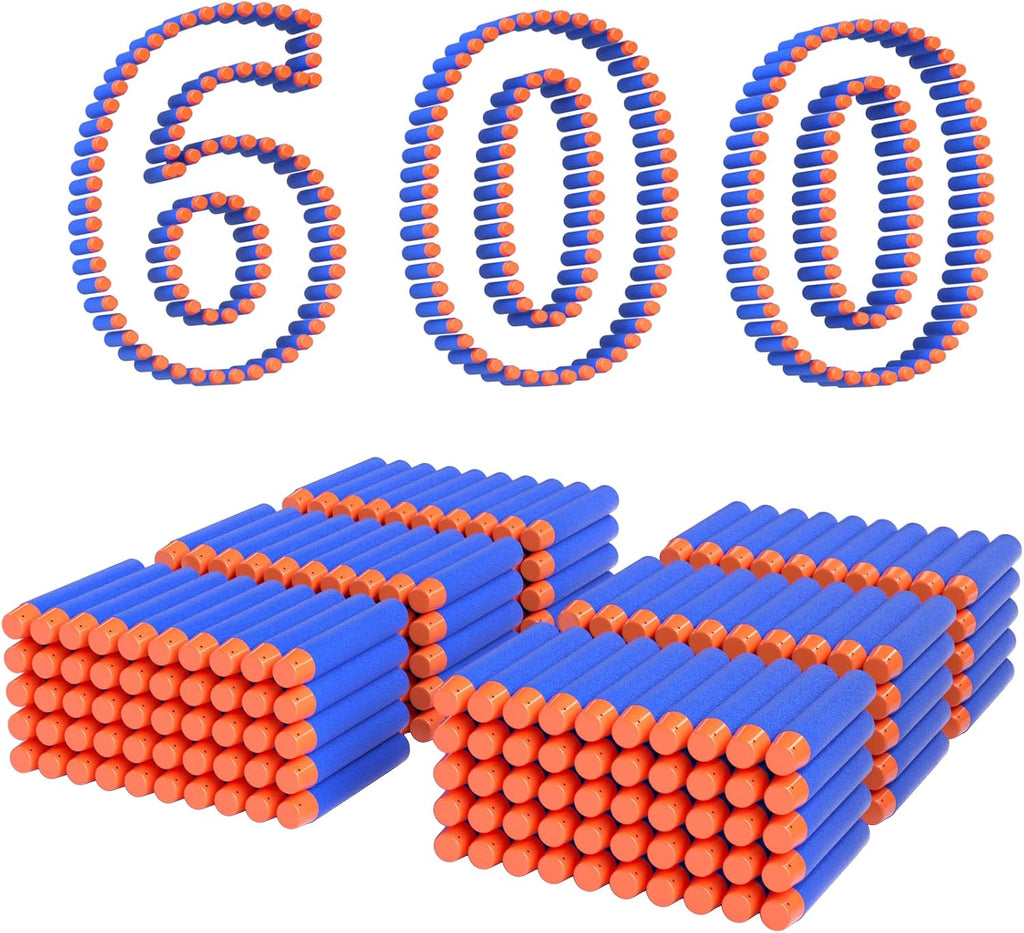 Paquete de recarga de 600 dardos suaves para Nerf N-Strike Elite Blue