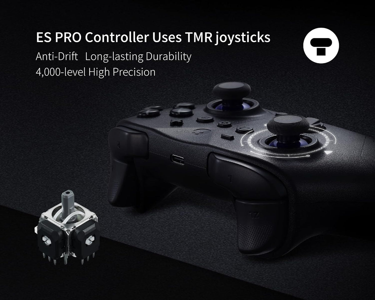 GuliKit ES PRO Controlador Inalámbrico para PC – Latencia baja de 3.25 ms, Joysticks TMR