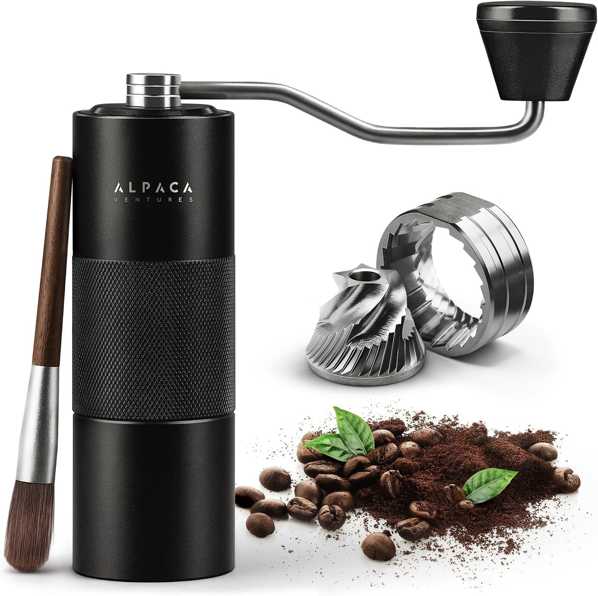 Molinillo de café manual, rebaba cónica ajustable, espresso - Alpaca