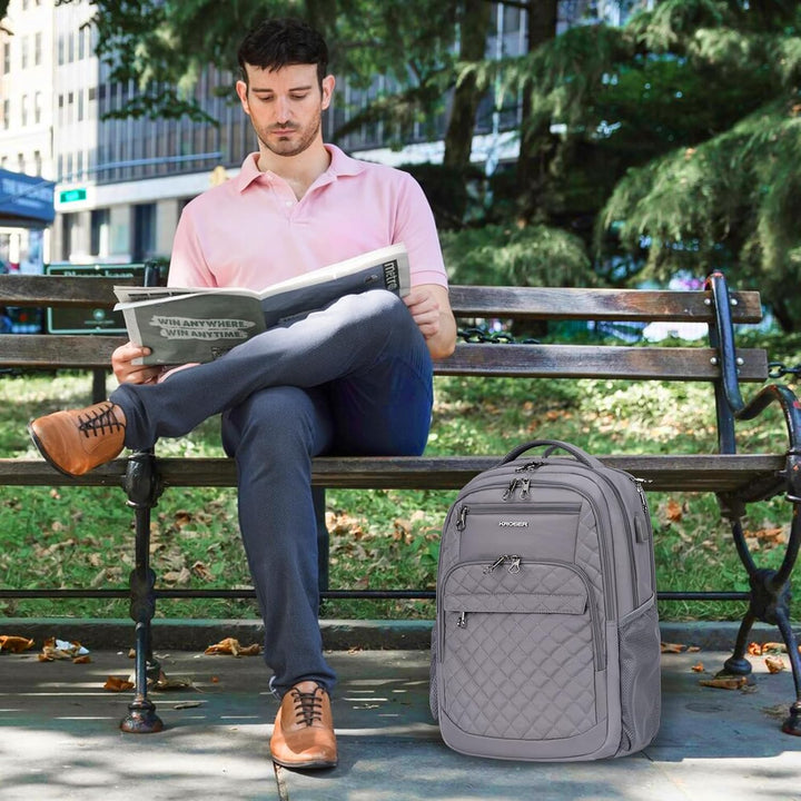 KROSER Mochila de viaje para laptop, 17 pulg., Moderno