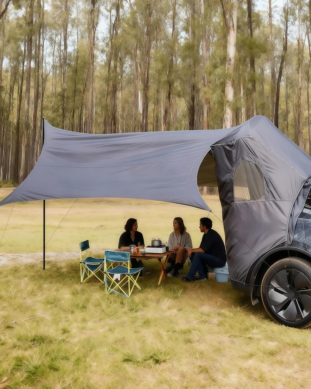 Tienda de campaña para portón trasero con toldo para Tesla Model Y