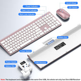 Combo de teclado y mouse inalámbricos, teclado y mouse de tamaño co...
