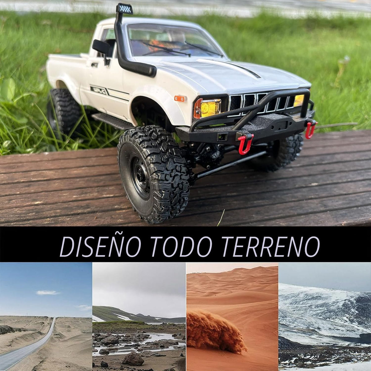 HLSFWDRIVE WPL C24-1 RC Rock Crawler RC Truck 4x4 1/16 Scale All Terrain