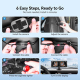 Mtawosh Ultimate Baby Car Monitor Bundle: sistema de pantalla divid...