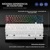 HITIME x XVX M67 - Teclado inalámbrico 60% por ciento, teclado gami...