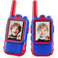 Startcan Walkie Talkies de video para niños, paquete de 2 juguetes Walkie-Talkie de largo alcance para diversión en interiores y exteriores, regalos de cumpleaños de Navidad para niños de 3 a 8 años