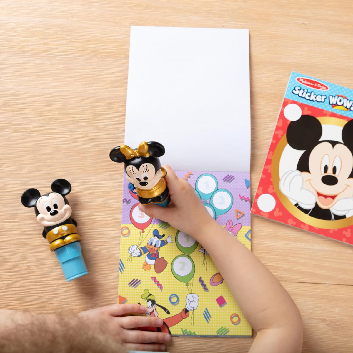 Melissa & Doug Sticker Wow! Disney Mickey & Minnie - Juego de sellos (2