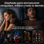 NE90 - Auriculares para dormir con funda de pantalla táctil inteligente de 0.11 oz, ultra pequeños, auriculares inalámbricos Bluetooth 6.0, aplicación de ruido blanco, cancelación de ruido ENC