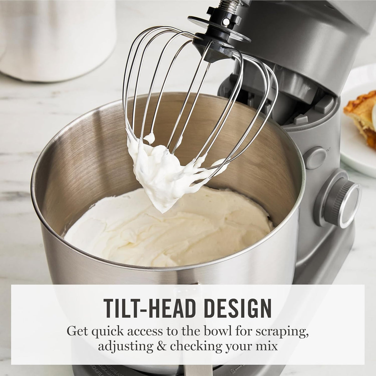 Martha Stewart Batidora de pie con cabezal inclinable de 5.3 cuartos